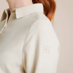Dornoch Long Sleeved Shirt | Light Raffia Marl