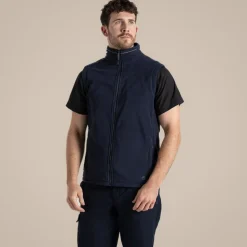 Expert Mens Corey Fleece Vest | Dark Navy