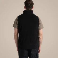 Expert Mens Corey Fleece Vest | Black