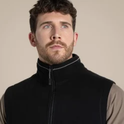 Expert Mens Corey Fleece Vest | Black