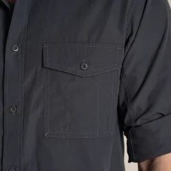Expert Mens Kiwi Long Sleeved Shirt | Carbon Grey