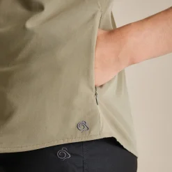 Expert Womens Kiwi Short Sleeved Shirt | Pebble