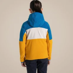 Kid's Bindloe Hooded Fleece Jacket | Howlite Blue / Warbler Yellow