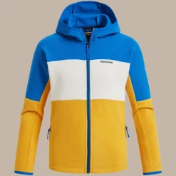 Kid's Bindloe Hooded Fleece Jacket | Howlite Blue / Warbler Yellow