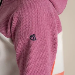 Kid's Bindloe Hooded Fleece Jacket | Dusky Hibiscus / Deep Coral