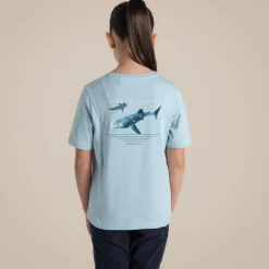 Kid's Ellis Short Sleeved T-Shirt | Sky Blue