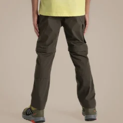 Kid's Kiwi Cargo II Convertible Trousers | Woodland Green