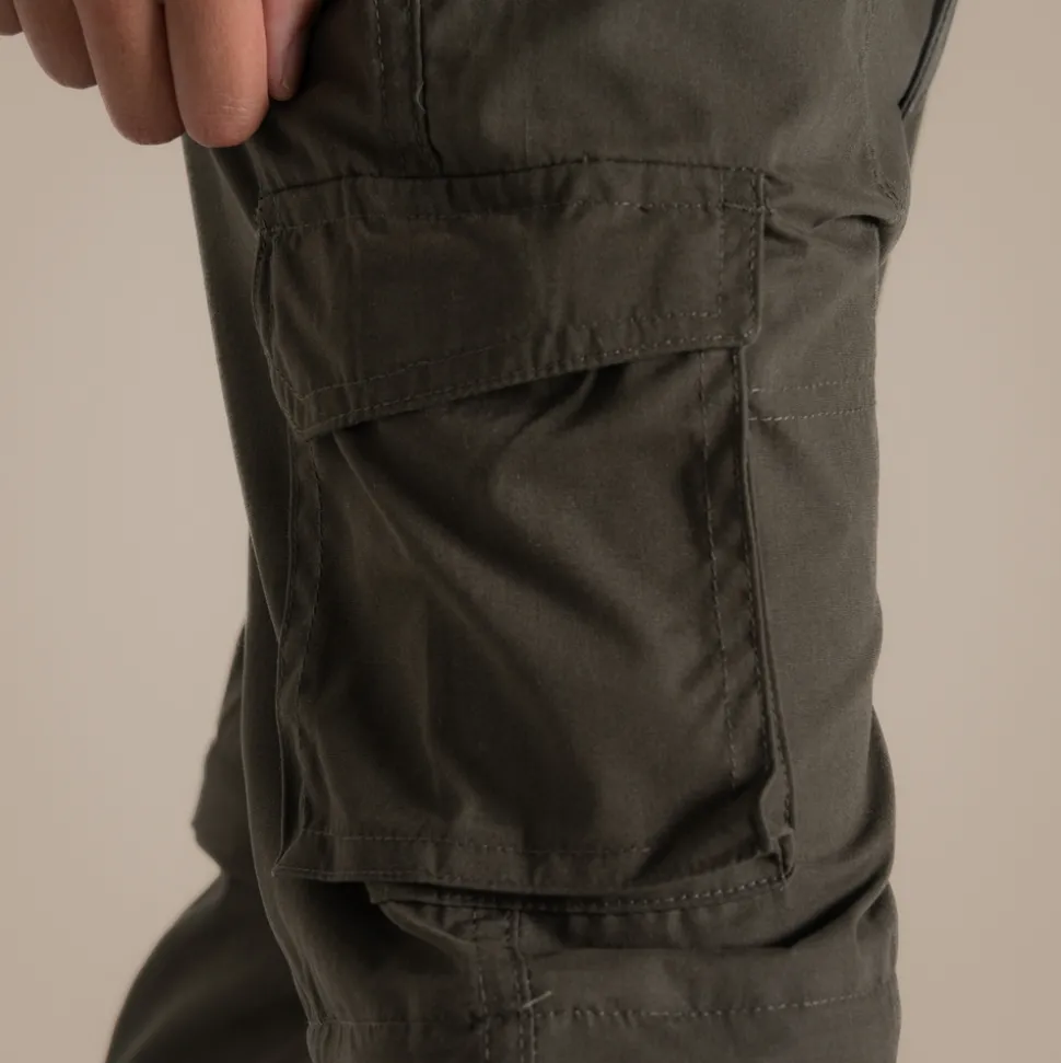 Kid's Kiwi Cargo II Convertible Trousers | Woodland Green