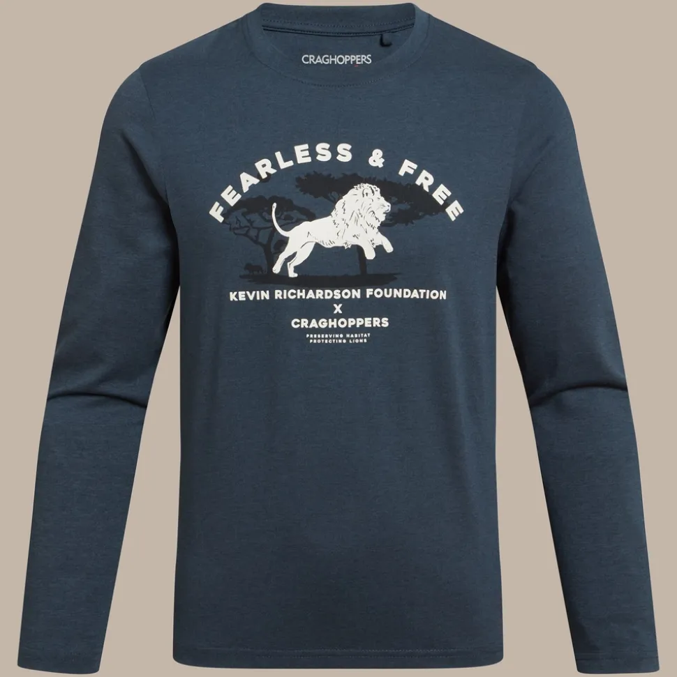 Kids' Nosilife Cruz Long Sleeved T-Shirt | Blue Stone Lion