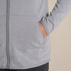 Kids' Nosilife Frey Hooded Jacket | Soft Grey Marl
