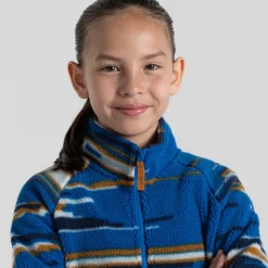 Kid's Tivoli Half Zip | Titan Blue Print