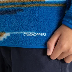 Kid's Tivoli Half Zip | Titan Blue Print