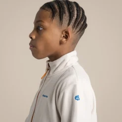 Kid's Valo Jacket | Ecru / Titan Blue