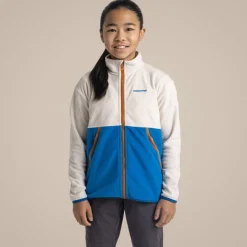 Kid's Valo Jacket | Ecru / Titan Blue