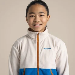 Kid's Valo Jacket | Ecru / Titan Blue