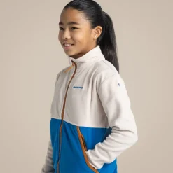 Kid's Valo Jacket | Ecru / Titan Blue
