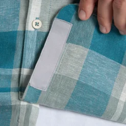 Men's Argino Short Sleeved Shirt | Tranquil Blue Check