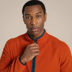 Men's CO2 Renu Full Zip Fleece | Carnelian Orange
