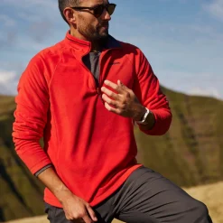 Men's Corey VI Half Zip Fleece | Pimento Red