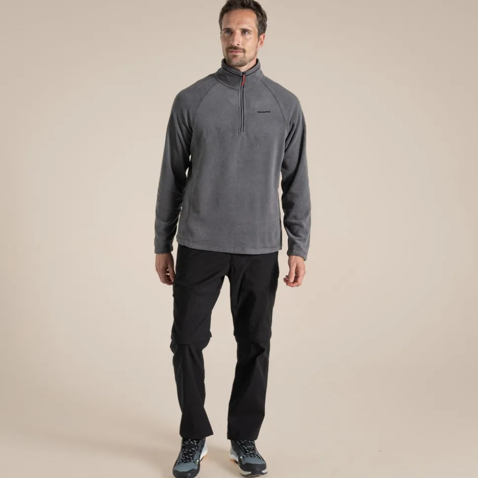 Men's Corey VI Half Zip Fleece | Black Pepper Marl