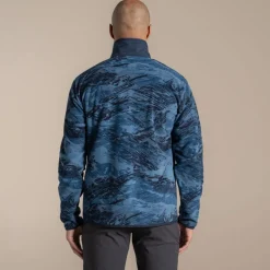 Men's Dewlish II Overhead Fleece | Poseidon Blue Print
