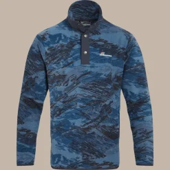 Men's Dewlish II Overhead Fleece | Poseidon Blue Print
