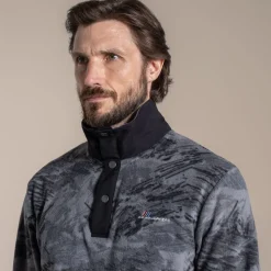 Men's Dewlish II Overhead Fleece | Dark Iron Print