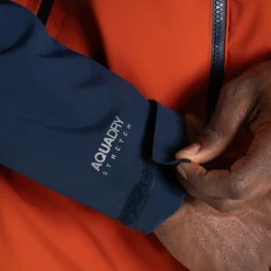 Men's Diggory Stretch Waterproof Jacket | Blue Navy / Carnelian Orange