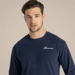 Men's Dillisk Long Sleeved Top | Blue Navy