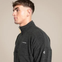 Men's Esk Half Zip Fleece | Black