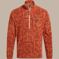 Men's Galdie Half Zip Fleece | Red Beach Print