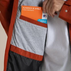 Mens' Harslow Waterproof Jacket | Red Beach