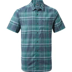 Men's Hila Short Sleeved Shirt | Stormy Sky Check