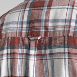 Men's Hila Short Sleeved Shirt | Sienna Red Check