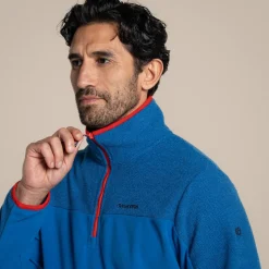 Men's Javi Half Zip Fleece | Fresh Blue