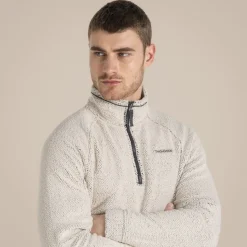Men's Karlton Half Zip Fleece | Ecru
