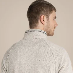 Men's Karlton Half Zip Fleece | Ecru