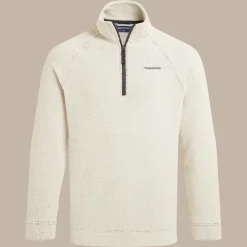 Men's Karlton Half Zip Fleece | Ecru