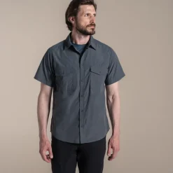 Men's Kiwi II Short Sleeved Shirt | Dark Grey