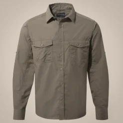 Men's Kiwi Long Sleeved Shirt | Pebble