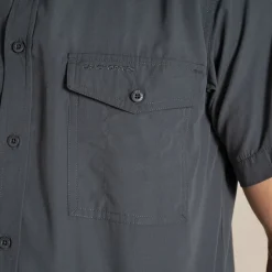 Men's Kiwi Short Sleeved Shirt | Dark Grey