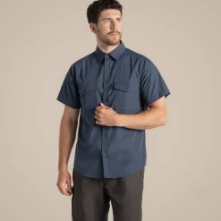Men's Kiwi Short Sleeved Shirt | Ombre Blue