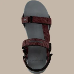 Men's Locke Sandals | Dark Grey / Pompeian Red