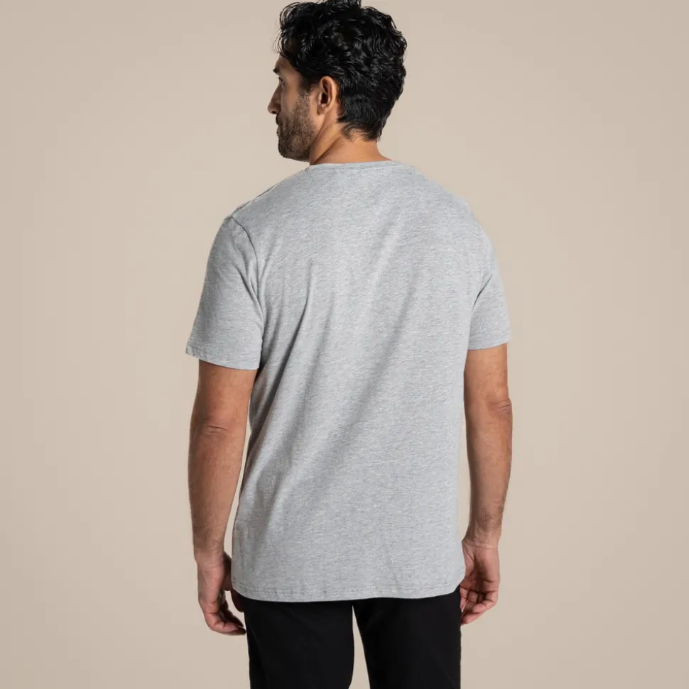 Men's Lucent II Short Sleeved T-Shirt | Light Grey Marl AOC