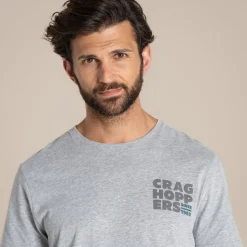 Men's Lucent Short Sleeved T-Shirt | Soft Grey Marl Landscape