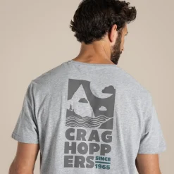 Men's Lucent Short Sleeved T-Shirt | Soft Grey Marl Landscape