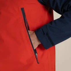 Men's Maris 2.5L Stretch Waterproof Jacket | Blue Navy / Pimento Red