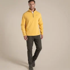 Men's National Trust Corey II Half Zip Fleece | Indian Yellow