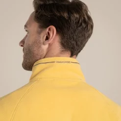 Men's National Trust Corey II Half Zip Fleece | Indian Yellow