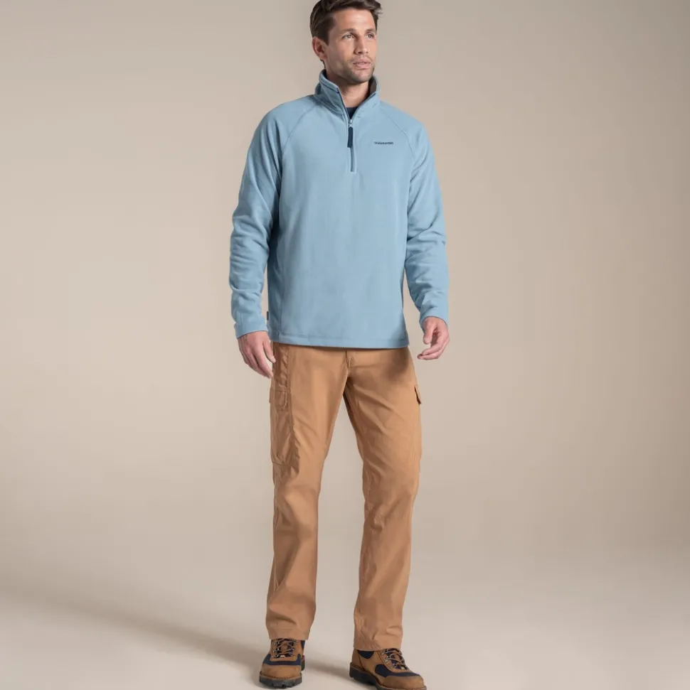 Men's National Trust Corey II Half Zip Fleece | Morning Fog